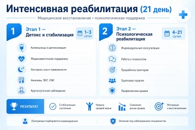 Реабилитация за 21 день в Луганске